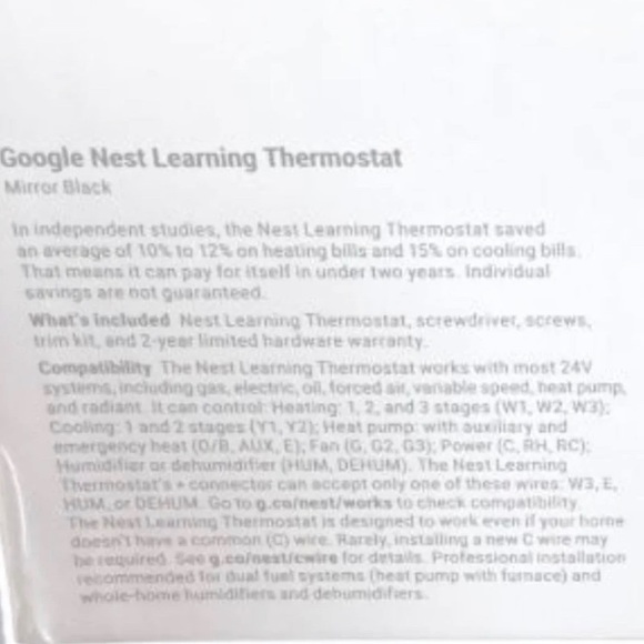 •Google Nest Learning Thermostat - Picture 10 of 14